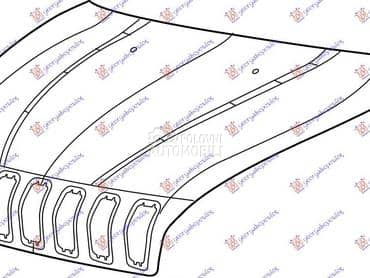 HAUBA za Jeep Cherokee od 2014. do 2019. god.