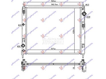 HLADNJAK MOTORA 1.5 dCi DIZEL za Nissan Pulsar za 2015. god.