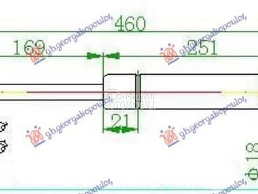 AMORTIZER GEPEK STAKLA 100... za Renault Scenic od 1999. do 2003. god.