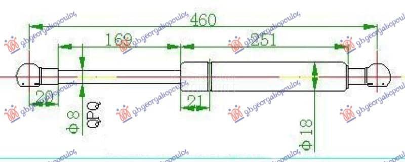 AMORTIZER GEPEK STAKLA 100...