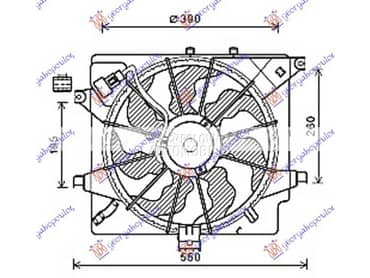 VENTILATOR KOMPLET za Hyundai i30 od 2012. do 2014. god.