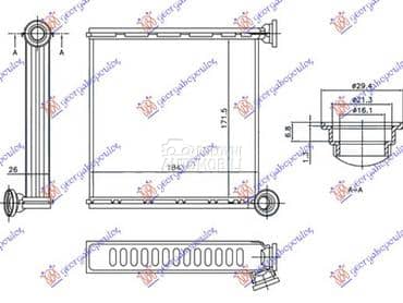 GREJAC KABINE (172x184x26) za Seat Leon od 2017. do 2020. god.