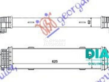 HLADNJAK INTERKULERA 2.1-3.0 C za Mercedes Benz C Klasa od 2011. do 2014. god.