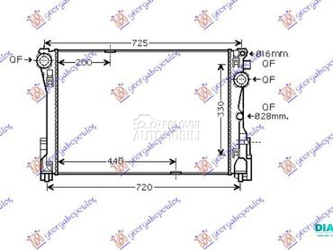 HLADNJAK MOTORA 1.6/1.8/2.0/2. za Mercedes Benz CLS Klasa od 2010. do 2014. god.