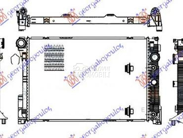HLADNJAK MOTORA 3.0/3.5 BENZIN za Mercedes Benz C Klasa od 2007. do 2011. god.