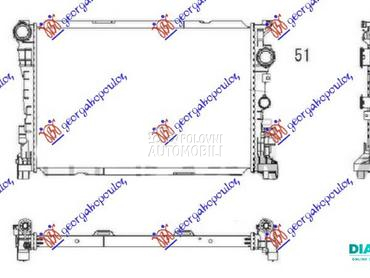 HLADNJAK MOTORA 6.2 AMG BENZIN za Mercedes Benz CLS Klasa od 2010. do 2014. god.