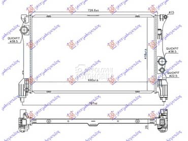 HLADNJAK MOTORA 2.2... za Mercedes Benz V Klasa za 2015. god.