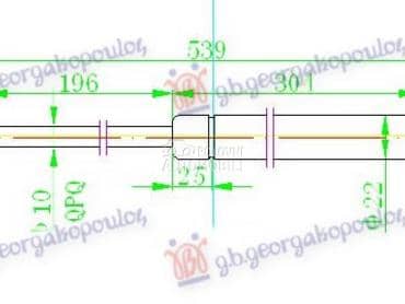 AMORTIZER GEPEK VRATA... za Peugeot 308 od 2008. do 2013. god.