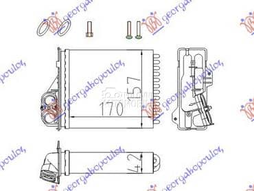 GREJAC KABINE (170x157) za Dacia Logan od 2008. do 2012. god.