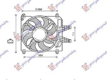 VENTILATOR KOMPLET... za Fiat Bravo od 1995. do 2002. god.