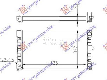 HLADNJAK MOTORA 1.6/1.8 za Volkswagen Passat B3 od 1989. do 1993. god.