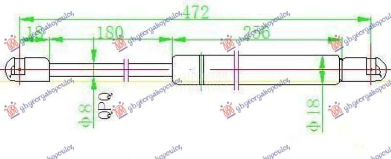 AMORTIZER GEPEK VRATA 3...