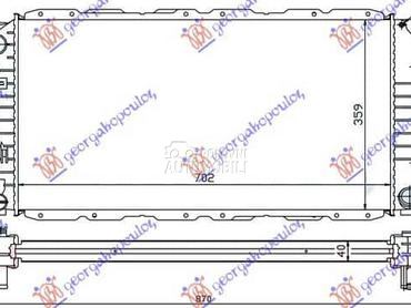 HLADNJAK MOTORA 2.5D/2.5TD... za Ford Transit Connect od 1995. do 2000. god.