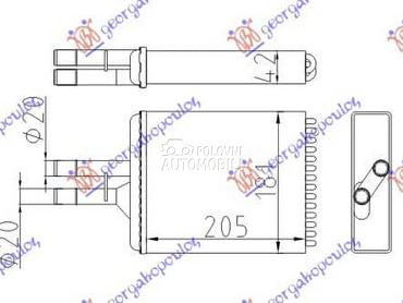 GREJAC KABINE za Opel Vectra B od 1996. do 1998. god.