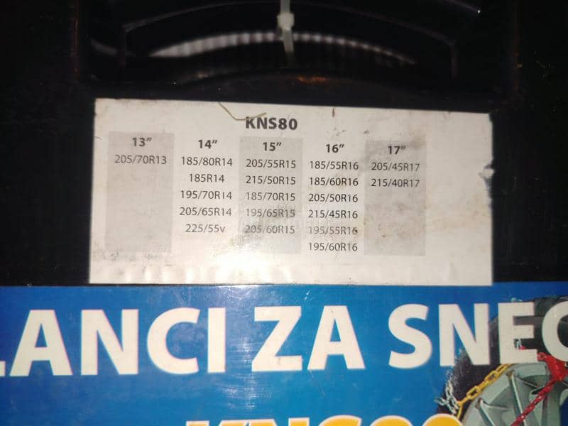 Lanci za sneg grupa 80