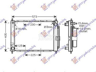 HLADNJAK MOTORA I KLIME... za Renault Clio od 2009. do 2013. god.