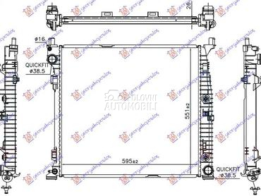 HLADNJAK MOTORA ZA SVE MODELE za Mercedes Benz GL Klasa od 2012. do 2015. god.