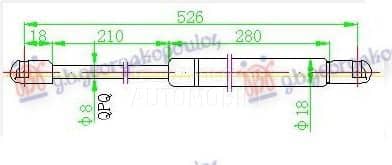 AMORTIZER GEPEK VRATA 350...