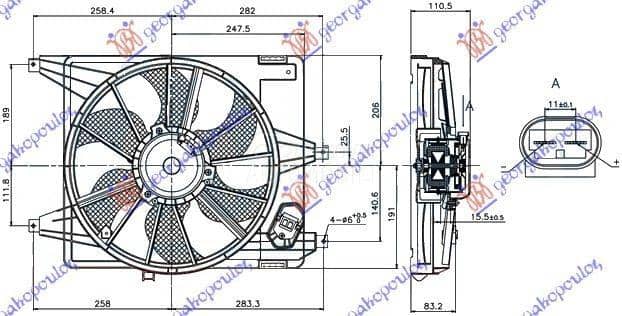 VENTILATOR KOMPLET (1.4/1.6)
