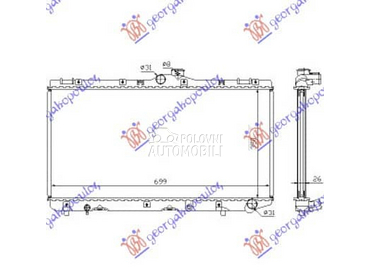 HLADNJAK MOTORA 2.0 DIZEL... za Toyota Corolla od 1992. do 1996. god.