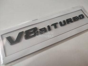 Natpis V8 Biturbo za Mercedes Benz C 200