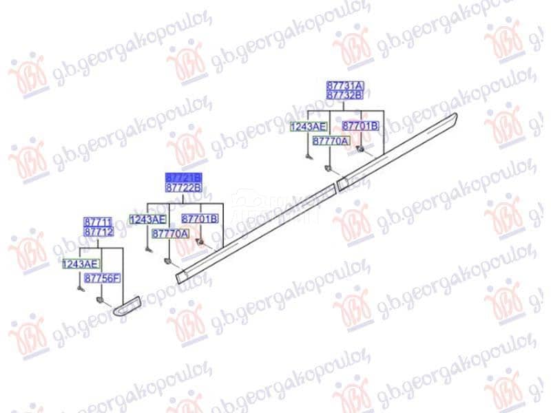 LAJSNA PREDNJIH VRATA Levo
