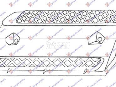 RESETKA PREDNJEG BRANIKA 3... za Fiat Punto od 1999. do 2003. god.