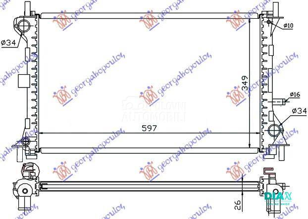 HLADNJAK MOTORA 2.0i 16V 1.8 T