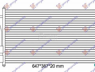 HLADNJAK KLIME BENZIN/DIZEL (6 za Ford Focus od 1998. do 2004. god.