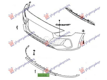 SPOJLER PREDNJEG BRANIKA za Hyundai i30 od 2017. do 2020. god.