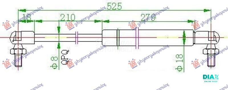 AMORTIZER GEPEK VRATA KARAVAN