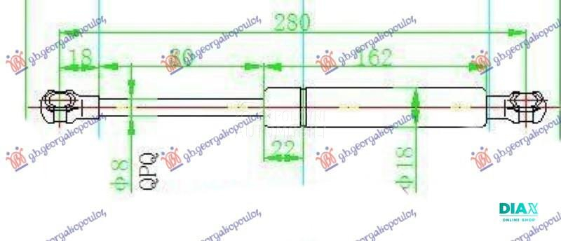 AMORTIZER GEPEK VRATA (SEDAN)