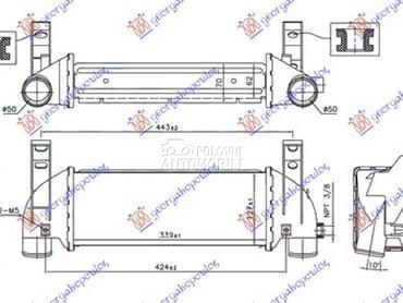 HLADNJAK INTERKULERA 1.8... za Ford Transit Connect od 2003. do 2010. god.