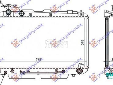 HLADNJAK MOTORA 2.0 16V (AUTO) za Toyota RAV 4 od 2000. do 2005. god.