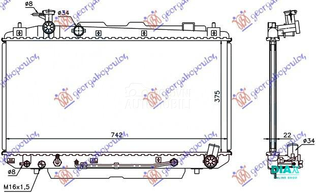 HLADNJAK MOTORA 2.0 16V (AUTO)
