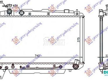 HLADNJAK MOTORA 2.0 16V (AUTO) za Toyota RAV 4 od 2000. do 2005. god.
