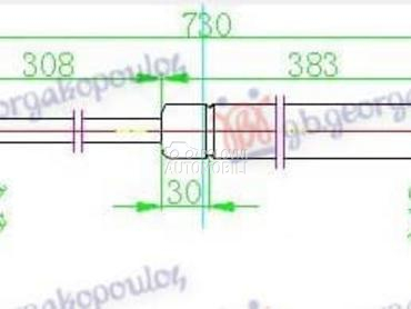 AMORTIZER HAUBE 265 njutna za Volkswagen Golf 6 od 2009. do 2014. god.