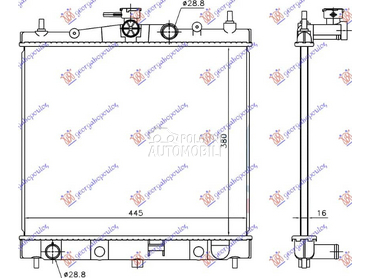 HLADNJAK MOTORA za Nissan Micra od 2002. do 2010. god.