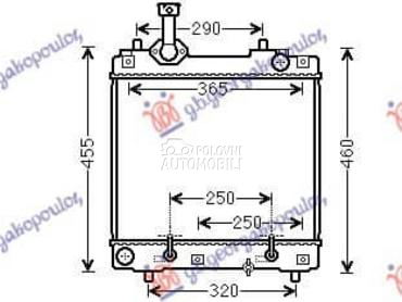 HLADNJAK MOTORA 1.0 BENZIN za Nissan Pixo od 2009. do 2009. god.