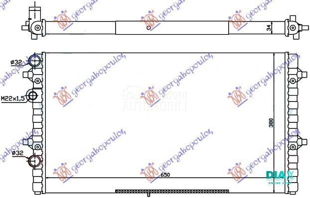 HLADNJAK MOTORA 1.8/2.0V TURBO
