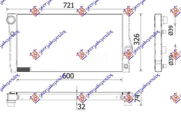 HLADNJAK MOTORA 3.0 BENZIN