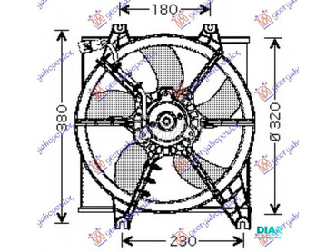 VENTILATOR KOMPLET (BENZIN) (3 za Hyundai Accent od 1999. do 2002. god.