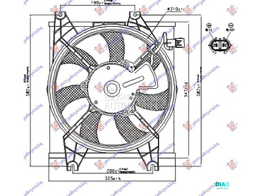 VENTILATOR KLIME KOMPLET (BENZ za Hyundai Accent od 1999. do 2002. god.