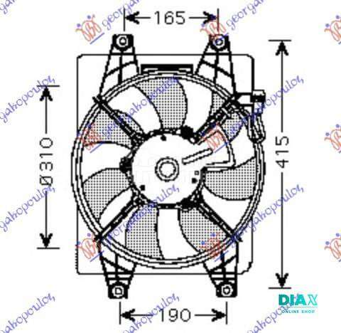 VENTILATOR KLIME KOMPLET (BENZ