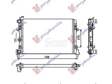 HLADNJAK MOTORA 1.2/1.6... za Seat Ibiza od 2008. do 2012. god.
