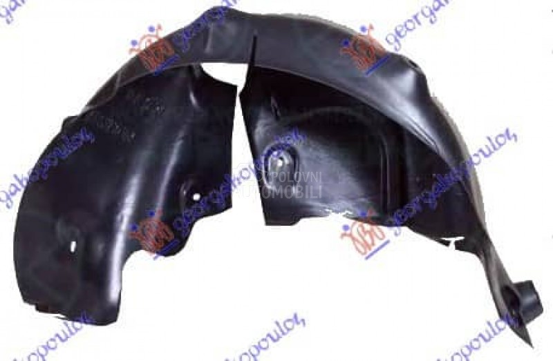 ZADNJE POTKRILO PLASTICNO Levo