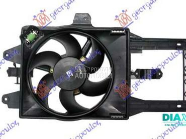 VENTILATOR HLADNJAKA KOMPLET ( za Lancia Ypsilon od 1996. do 2003. god.