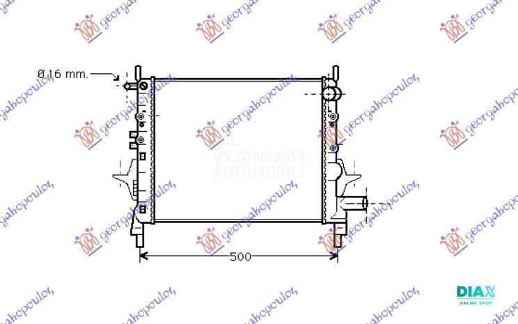 HLADNJAK MOTORA 1.1cc 8V 1.2cc