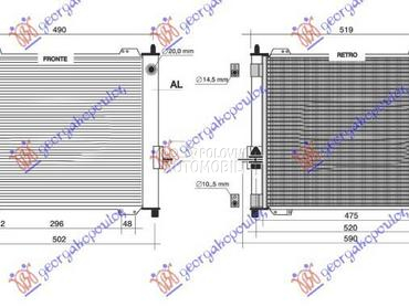 HLADNJAK MOTORA I KLIME 1.2 BE za Renault Twingo od 2007. do 2012. god.