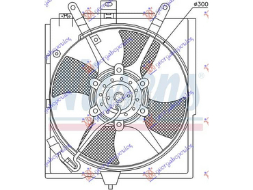 VENTILATOR HLADNJAKA... za Mitsubishi Carisma od 1996. do 2005. god.